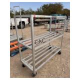 HD Aluminum Rolling Cart w/3 Shelves
