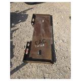 Skid Steer Weldable Mount Plate