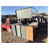 Pallet Lot of Assorted Metal Shelving Units