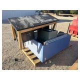Pallet Lot of Assorted Tables and Bookcase