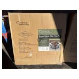 NIB Outdoor Expressions Round Slate Tile Fire Pit