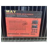 NEW MAY 22pc 10'x6' Wrought Iron Fencing