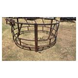 Lot of 2 Round Bale Livestock Feeders
