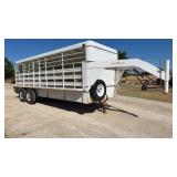 *2014 Paris 20' GN Cattle Trailer w/Swing Gates