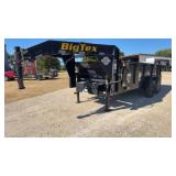 *2020 BigTex 14' GN Dump Trailer w/Tarp 8 Lug