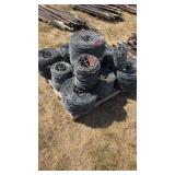 Lot of 12 Rolls USA Barbed Wire Fencing Material