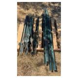 Lot of Asst. Electric Fence Metal Post Short/Tall