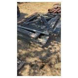 Lot of 4 Metal Frame & Wood Walk Through Gates