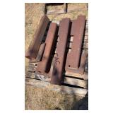 2 Pallets Metal Building Material Base & Flat Iron