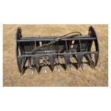 Skid Steer 72' Hydraulic Rock Grapple Attachment
