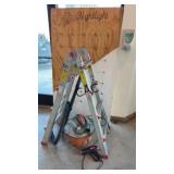 Telescoping Ladder, Shop Vac and Company Board