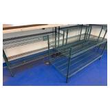 Lot of 8 Assorted Sized Wire Shelving Units