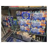 Shelf Lot of Assorted Bottled Water in Packaging