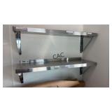 Lot of 2 Regency Stainless Steel Shelves