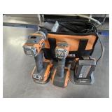 Ridgid Drill and Impact Driver w/Battery/Charger