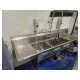 GSW 90' Three-Compartment Commercial Sink