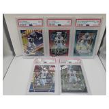 Lot of 5 Micah Parsons PSA Graded Cards