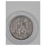 2022 Tokelau Komodo Dragon 1oz Antiqued Silver