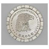 Hayleybug Mint 1oz Antiqued Eagle Silver Round