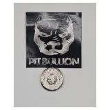 Pit Bullion 1oz Silver Button