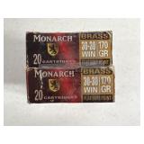 20rds Monarch 30-30Win 170gr FSP