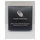 2017 US Mint Lions Club Centennial Silver Dollar