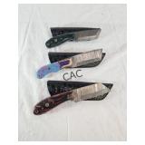 NEW Damascus Knife w/Sheath