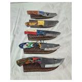 NEW Damascus Knife w/Sheath