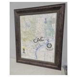Texas Revolutionary Framed Map