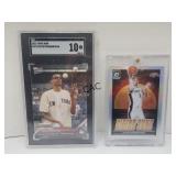 Lot of 2 Victor Wembanyama Cards (1 Graded SGC