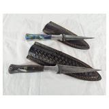 NEW Damascus Knife w/Sheath