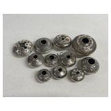 Set of Miniature Indian and German Sterling Silver