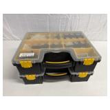 Lot of 2 Carry Containers w/Assorted Parts