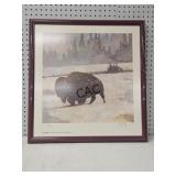 "Wintering Bison" by Bart Forbes