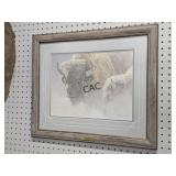 Wood Bison Portrait by Robert Bateman