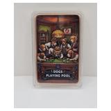 Dogs Playing Pool 5oz Colorized Copper Bar