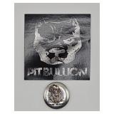 Pit Bullion "Trust No One" 1oz Silver Button