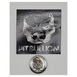 Pit Bullion "Trust No One" 1oz Silver Button