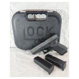 Glock G23 Gen 4 Pistol 40cal w/3 Mags and Case