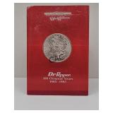 Dr. Pepper Paperweight w/1885-O Morgan Silver