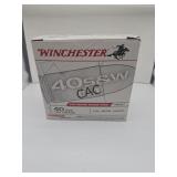 200rds Winchester 40S&W 165gr FMJ