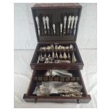 91pc Towle King Richard Sterling Silver Flatware