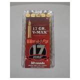 250rds Hornady 17HMR 17gr V-Max