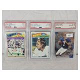 Lot of 3 NFL PSA Graded Cards (Flutie,