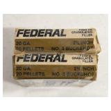 10rds Federal 20ga 2 3/4" #3 Buckshot