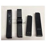 Lot of 4 Uzi 9mm Magazines