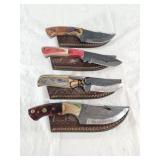 NEW Damascus Knife w/Sheath
