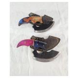 NEW Damascus Knife w/Sheath