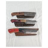 NEW Damascus Knife w/Sheath