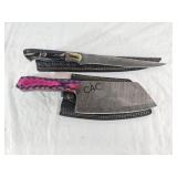 NEW Damascus Knife w/Sheath